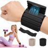 image:imageAbahub Wearable Wrist amp Ankle Weights Set of 2 Stackable Magnetic Weighted Bracelet for Women Waterproof Silicone Arm Leg Weights for Home Gym Workout Running Yoga amp PilatesBlack