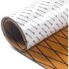 image:imageAbahub EVA Foam Boat Flooring Diamond Pattern Marine Decking Sheet with SelfAdhesive Carpet for Motorboat Kayak Surfboard SUPBrown with Black Lines
