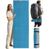 image:imageAbahub Foam Camping Sleeping Pad Waterproof Soft Foam Matress for Adults Foldable Ultralight Wide Pad for Outdoor Backpacking Picnic YogaBlue