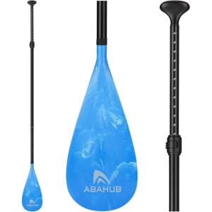image:imageAbahub 3Piece Stand up Paddles Lightweight Paddleboard Paddle Oars for Paddleboard Adjustable Aluminum Alloy Shaft 68  84Blue