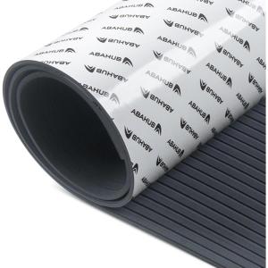 image:imageAbahub EVA Foam Boat Flooring Strip Cut Pattern Marine Decking Sheet with SelfAdhesive Carpet for Motorboat Kayak Surfboard SUPDark Gray