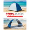 image:imageAbahub 3Person Beach Tent Sun Shelter UPF 50 UV Protection Portable Sun Shade with 2 Doors and 2 Mesh Windows Lightweight Beach Cabana for Beach Camping Fishing amp Outdoor Activities2 DOOR