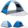 image:imageAbahub 3Person Beach Tent Sun Shelter UPF 50 UV Protection Portable Sun Shade with 2 Doors and 2 Mesh Windows Lightweight Beach Cabana for Beach Camping Fishing amp Outdoor Activities2 DOOR