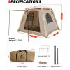 image:imageAbahub 24 Person Inflatable Camping Tent with Hand Pump Easy Setup Blow Up Tent with Builtin Canopy Waterproof 210D Oxford Fabric Breathable amp Ventilated Outdoor Glamping Tent