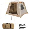 image:imageAbahub 24 Person Inflatable Camping Tent with Hand Pump Easy Setup Blow Up Tent with Builtin Canopy Waterproof 210D Oxford Fabric Breathable amp Ventilated Outdoor Glamping Tent