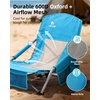 image:imageAbahub Beach Chair LowHigh Back with Carry Bag Lightweight Comfortable Portable Outdoor Camping Chair Blue Low 1 Pack