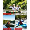 image:imageAbahub Kayak Paddle 86in218cm 2Piece Aluminum Shaft Floating Oar for Kayaking Canoeing Boating1 PaddleBLack