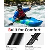 image:imageAbahub Kayak Paddle 86in218cm 2Piece Aluminum Shaft Floating Oar for Kayaking Canoeing Boating1 PaddleBLack