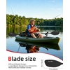 image:imageAbahub Kayak Paddle 86in218cm 2Piece Aluminum Shaft Floating Oar for Kayaking Canoeing Boating1 PaddleBLack