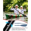 image:imageAbahub Kayak Paddle 86in218cm 2Piece Aluminum Shaft Floating Oar for Kayaking Canoeing Boating1 PaddleBLack