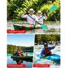 image:imageAbahub Kayak Paddle 86in218cm 2Piece Aluminum Shaft Floating Oar for Kayaking Canoeing Boating1 PaddleMint Green