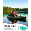 image:imageAbahub Kayak Paddle 86in218cm 2Piece Aluminum Shaft Floating Oar for Kayaking Canoeing Boating1 PaddleMint Green