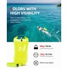 image:imageAbahub Swim Buoy Safety Tow Float Swim Bubble Achieve Be Bright Be Seen Be Safer for Open Water Swimmers and Triathletes During Outdoor Swimming High Visibility Buoygreen