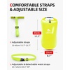 image:imageAbahub Swim Buoy Safety Tow Float Swim Bubble Achieve Be Bright Be Seen Be Safer for Open Water Swimmers and Triathletes During Outdoor Swimming High Visibility BuoyOrangegreen