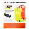 image:imageAbahub Swim Buoy Safety Tow Float Swim Bubble Achieve Be Bright Be Seen Be Safer for Open Water Swimmers and Triathletes During Outdoor Swimming High Visibility BuoyOrangegreen