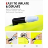 image:imageAbahub Swim Buoy Safety Tow Float Swim Bubble Achieve Be Bright Be Seen Be Safer for Open Water Swimmers and Triathletes During Outdoor Swimming High Visibility BuoyOrangegreen