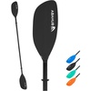image:imageAbahub Kayak Paddle 86in218cm 2Piece Aluminum Shaft Floating Oar for Kayaking Canoeing Boating1 PaddleBLack