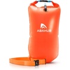 image:imageAbahub Swim Buoy Safety Tow Float Swim Bubble Achieve Be Bright Be Seen Be Safer for Open Water Swimmers and Triathletes During Outdoor Swimming High Visibility BuoyOrange
