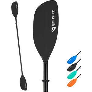 image:imageAbahub Kayak Paddle 86in218cm 2Piece Aluminum Shaft Floating Oar for Kayaking Canoeing Boating1 PaddleBLack