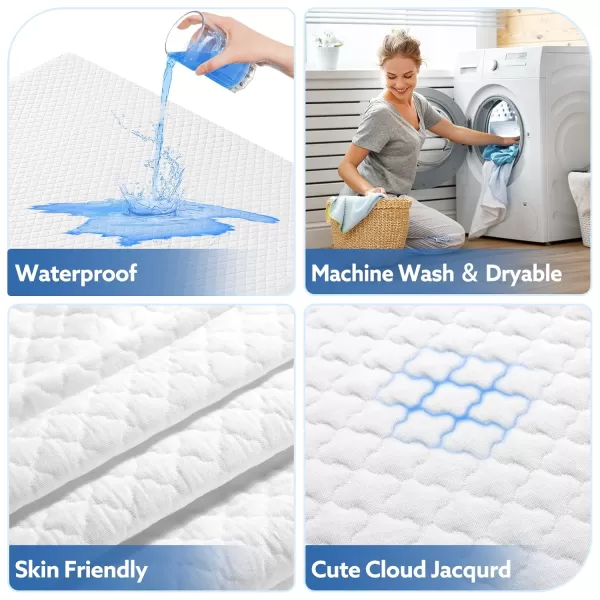 imagePro Goleem Pack and Play Mattress 38x26x15 Waterproof Pack n Play Mattress Pad Soft Playard Mattress Playpen Mattress Mini Crib Mattress for Babies and Toddlers