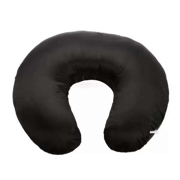 imagePro Goleem Satin Nursing Pillow Cover Silk Feeling Soft Feeding Pillow Slipcover for Breastfeeding Moms Fits Standard Infant Nursing Pillow or Positioner BlackBlack