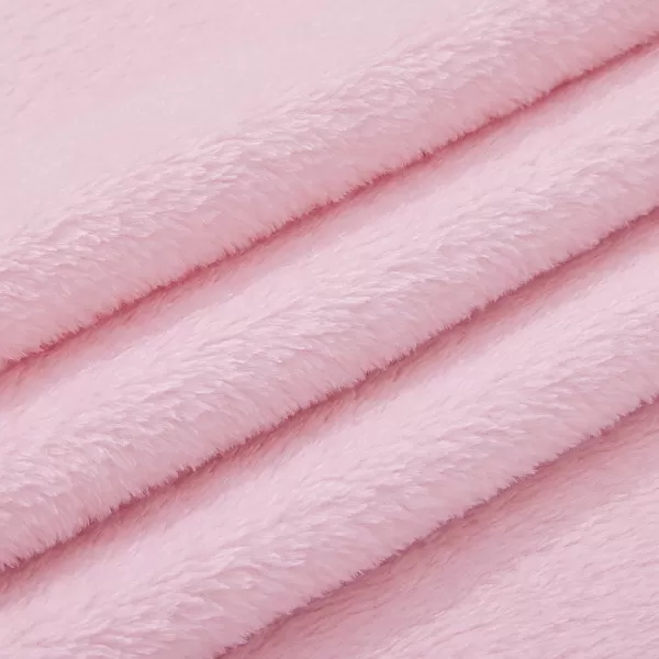 imagePro Goleem Fleece Baby Blanket with 2 Inch Satin Trim Soft AntiStatic Plush Blanket for Boys and Girls Christmas Baby Gifts for Babies Black 30x40Pink
