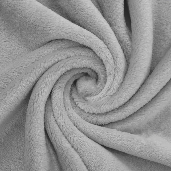 imagePro Goleem Fleece Baby Blanket with 2 Inch Satin Trim Soft AntiStatic Plush Blanket for Boys and Girls Christmas Baby Gifts for Babies Black 30x40Z Grey