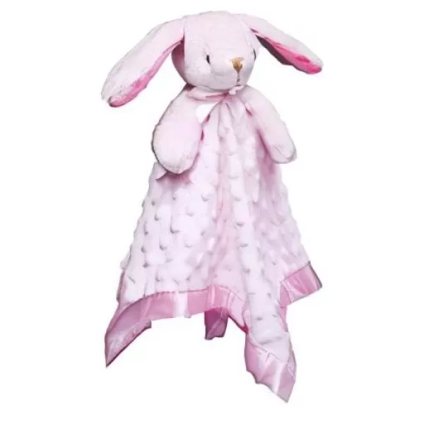 imagePro Goleem Giraffe Loveys for Babies Soft Security Blanket Snuggle Toy Stuffed Animal Blanket Unisex Baby Lovie Baby Gifts for Infant and Toddler 16 InchPink Bunny