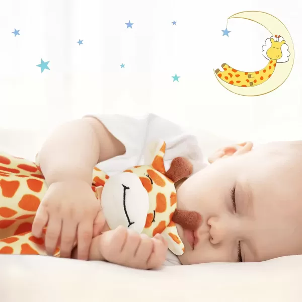 imagePro Goleem Giraffe Loveys for Babies Soft Security Blanket Snuggle Toy Stuffed Animal Blanket Unisex Baby Lovie Baby Gifts for Infant and Toddler 16 InchGiraffe