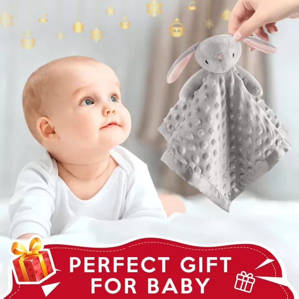 imagePro Goleem Monkey Loveys for Babies Soft Security Blanket Baby Snuggle Toy Newborn Stuffed Animals Baby Gifts for Boys and Girls 16 InchQ Bunny