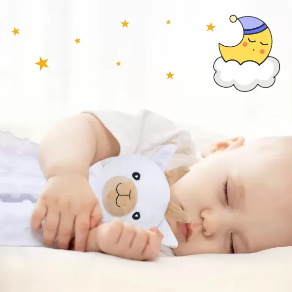 imagePro Goleem Monkey Loveys for Babies Soft Security Blanket Baby Snuggle Toy Newborn Stuffed Animals Baby Gifts for Boys and Girls 16 InchQ Goat