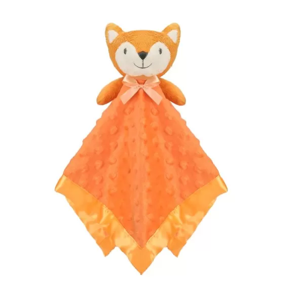 imagePro Goleem Giraffe Loveys for Babies Soft Security Blanket Snuggle Toy Stuffed Animal Blanket Unisex Baby Lovie Baby Gifts for Infant and Toddler 16 InchOrange Fox