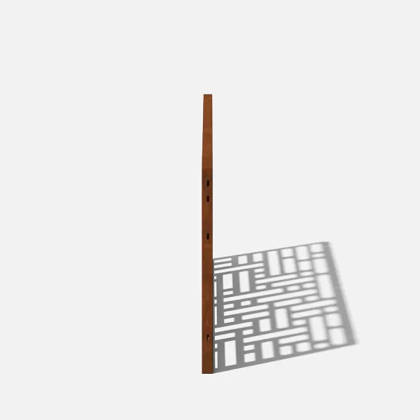 imageVeradek Corten Steel Outdoor Privacy Screen Series  Block Privacy Screen Set wStand 65 Privacy  Made from Durable Materials Easy SetUp  Modern Dcor for Patio Privacy Room Divider FencesBlock