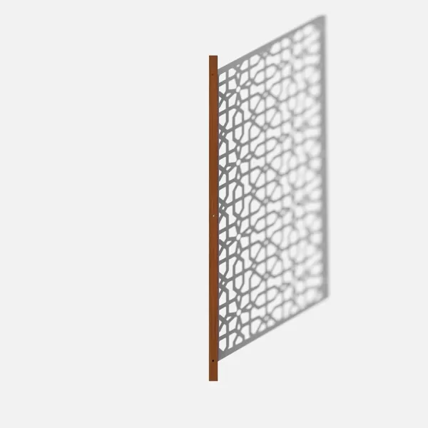 imageVeradek Corten Steel Outdoor Privacy Screen Series  Block Privacy Screen Set wStand 65 Privacy  Made from Durable Materials Easy SetUp  Modern Dcor for Patio Privacy Room Divider FencesParilla