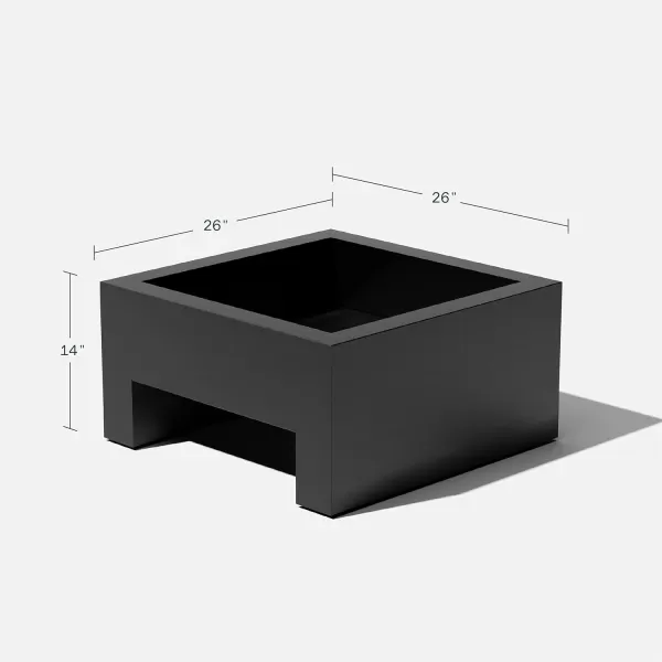 imageVeradek Fire Series Fire Pit Cube  Black