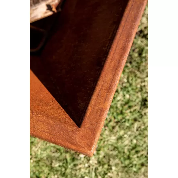 imageVeradek Fire Series Square Bowl  Corten Steel