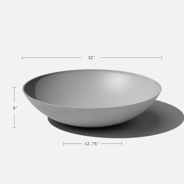 imageVeradek Mason Series Lane Bowl PlanterLarge Round Planter for Indoor or Outdoor TabletopsGardens Made from Plastic ampamp Concrete with Drainage HolesModern Dcor for Flowers Succulents Small PlantsGray