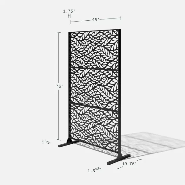 imageVeradek Outdoor Privacy Screen Series  Flowleaf Privacy Screen Panel 55 Privacy  Made from Durable WeatherResistant Plastic  Modern Dcor for Patios Privacy Walls FencesFlowleaf