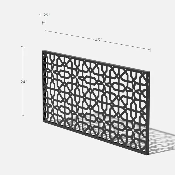 imageVeradek Outdoor Privacy Screen Series  Flowleaf Privacy Screen Panel 55 Privacy  Made from Durable WeatherResistant Plastic  Modern Dcor for Patios Privacy Walls FencesParilla