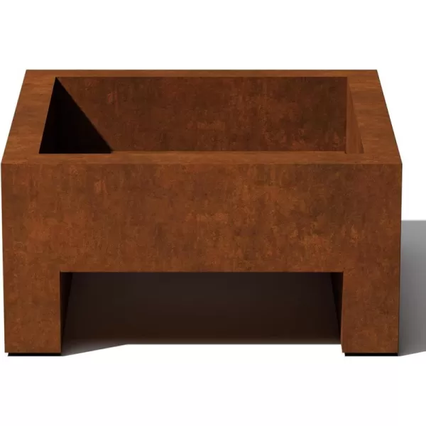 imageVeradek Fire Series Fire Pit Cube  Corten Steel