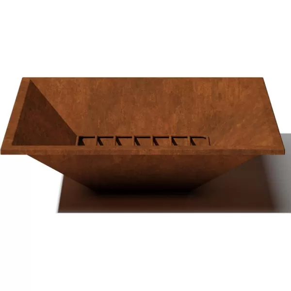 imageVeradek Fire Series Square Bowl  Corten Steel