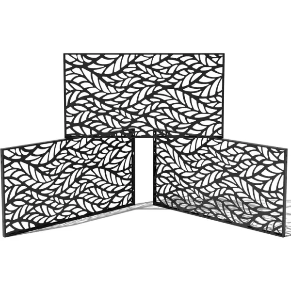 imageVeradek Outdoor Privacy Screen Series  Flowleaf Privacy Screen Panel 55 Privacy  Made from Durable WeatherResistant Plastic  Modern Dcor for Patios Privacy Walls FencesFlowleaf