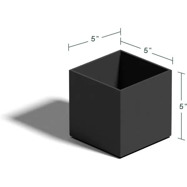 imageVeradek Forma Cube 5quot PlanterBlack