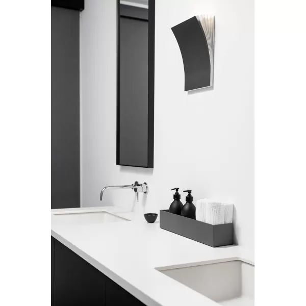 imageVeradek Forma Series Trough Plastic Planter 32 L x 35 W x 3 H in White 2 PackGray