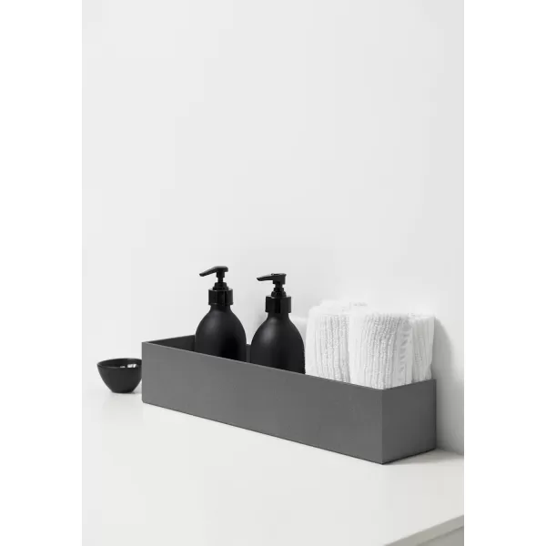 imageVeradek Forma Series Trough Plastic Planter 32 L x 35 W x 3 H in White 2 PackGray
