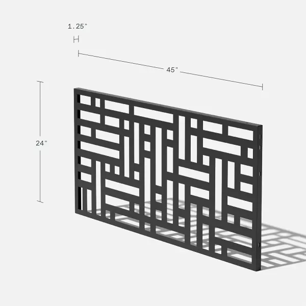 imageVeradek Outdoor Privacy Screen Series  Block Privacy Screen Panel 65 Privacy  Made from Durable WeatherResistant Plastic  Modern Dcor for Patios Privacy Walls Fences