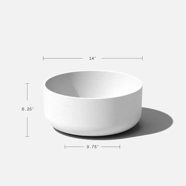 imageVeradek Pure Series Kona Bowl 14quot Planter 2 PackWhite