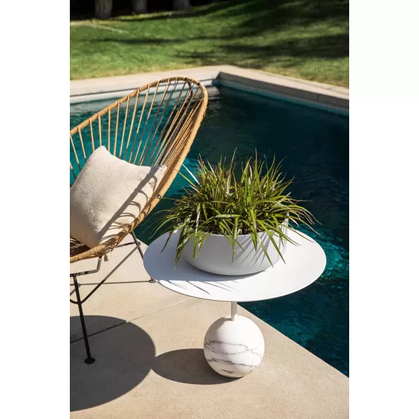 imageVeradek Pure Series Kona Bowl 14quot Planter 2 PackWhite