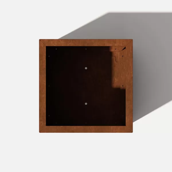 imageVeradek Corten Steel Series Cube Planter  Square Metal Planter for Outdoor PatioGarden  Naturally Rusting Steel for AllWeather Use  Modern Rustic Dcor for Trees Flowers Tall TreesRust