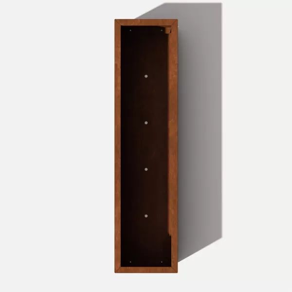 imageVeradek Corten Steel Series Long Box Planter  Large Rectangular Corten Steel Planter  Naturally Rusting Steel for AllWeather Use  Modern Rustic Dcor for Flowers Tall Plants ShrubsRust